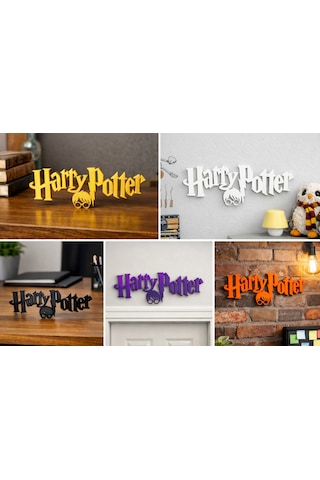 Harry Potter Logo Standı Dekoratif Masa Üstü & Duvar Süsü 194x67x15 Mm 194 X 67 X 15 Mm