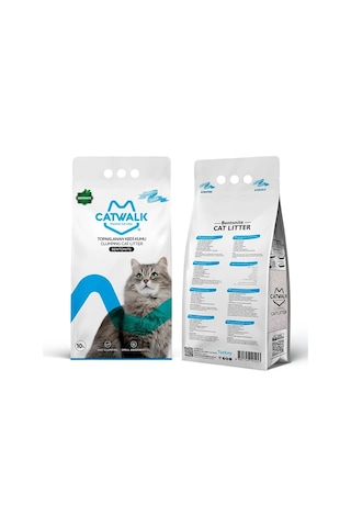Catwalk Marsilya Sabun Kokulu İnce Taneli Topaklaşan Bentonit Kedi Kumu 10 L