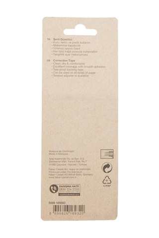 Faber-castell Şerit Düzeltici, 5mm X 12m, Hızlı Kapatıcı, Kuruma Süresi Gerektirmez, Asorti Renkler Genel