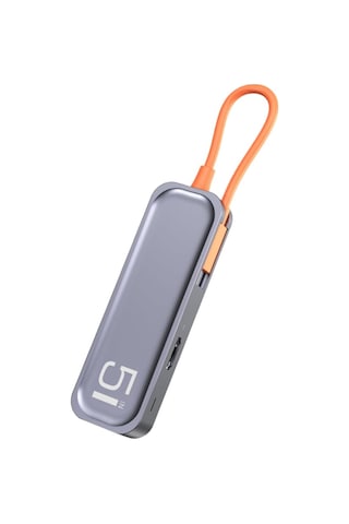 Tr15 Multi Fonksiyon 5 İn 1 Type-c Hub, Gri