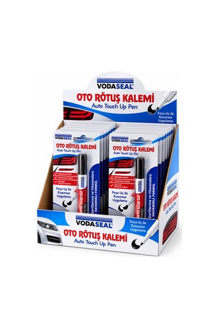 12 Adet Metalik Siyah Oto Rötuş Kalem Fırça Uç 5ml 5705