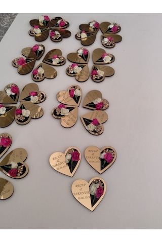 Magnet Kalpte Açan Çiçek Modeli Kişiye Özel