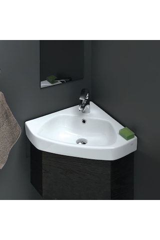Turkuaz Seramik Cerastyle Arda Köşe Lavabo 46 x 46 CM