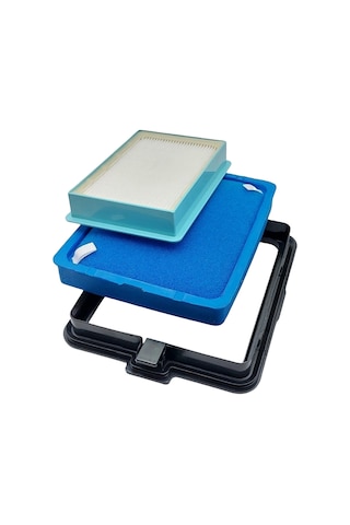 Philips Fc 9749/07 Uyumlu Süpürge Hepa / Sünger Filtre / Çerçeve Seti 3'lü Set