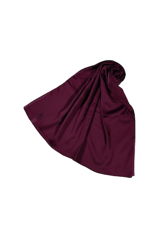 Mim Eşarp Mısırlı Eşarpları Düz Renk Vual Twill Şal Bordo