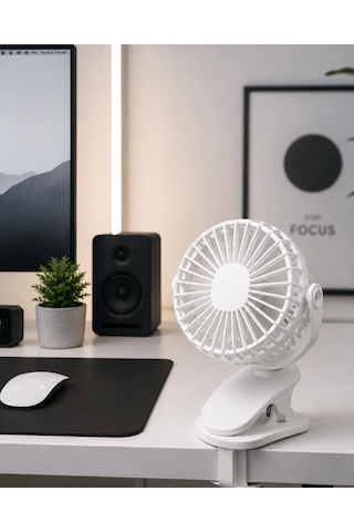 Bay 360 Derece Ayarlanabilir Sessiz Çalışan Mandallı Fan Najmaddin
