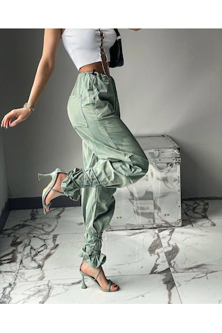 Volumex Çok Tarz Mint Yeşili Kargo Cins Pantolon Mint Yeşili