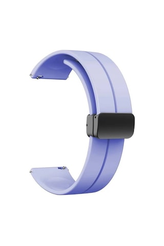 Samsung Galaxy Uyumlu Watch Active 2 40mm Krd-84 20mm Silikon Kordon - Koyu Turuncu