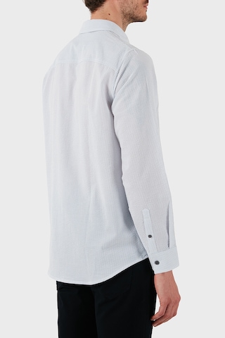 Armani Exchange Erkek Gömlek Xm000429 Af13141 Mb004 Mavi-beyaz Mavi-beyaz
