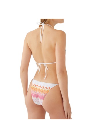 Missoni Çizgili Üçgen Bağlamalı Bikini Seti Multirenk