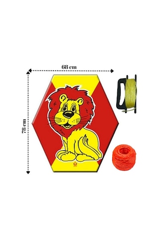 Uçurtma Çıtalı Aslan Modeli Yedek İpli 1 Adet Artlantis Çıtalı Uç