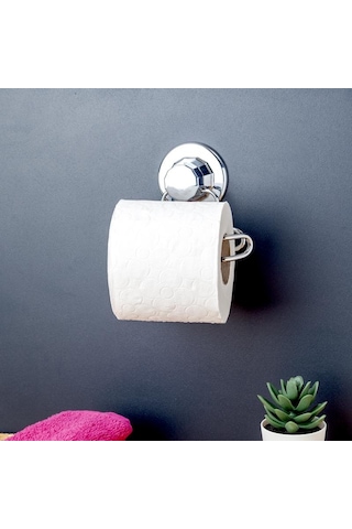 Vakumlu Banyo Tuvalet Kağıdı Askısı Krom