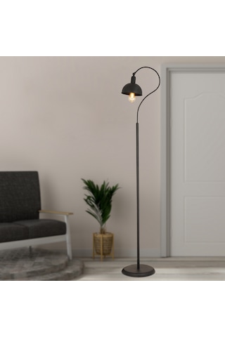 Angora Siyah Dekoratif Tasarım Retro Modern Metal Lambader