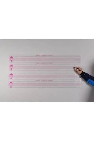 100 56cm Kılavuz Çizgili Kağıt Yazı Tahtası