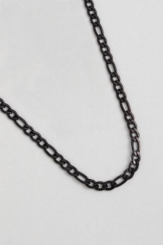 So Chic Klasik Siyah Rodyum Kaplama Çelik Erkek Kolye