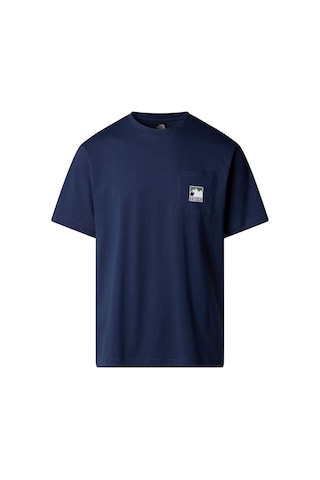 The North Face M Mountaın Logo Relaxed S/s Pocket Tee Erkek Tişört Nf0a8e3m8k21 Lacivert