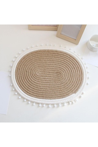 Homyl Tatil Festivali Fotoğraf Sahne Için Coaster Beyaz-oval Beyaz Oval Beyaz