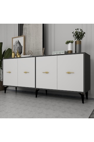 Sintaa 180 Cm Konsol Kx180 Antrasit-beyaz