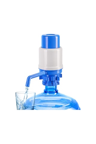 Aubyhe 5 Galon Suluklar İçin El Manuel Su Pompası, Yemek Dereceli Malzeme, Uyumlu Kapağa Takılabilir, Ayarlanabilir Boru Uzunluğu, Koruyucu Kapak Ve Temizleme Fırça MAvi