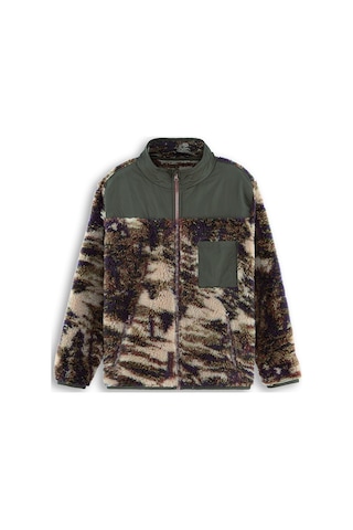 Denokids Haki Erkek Çocuk Peluş Mont Renkli