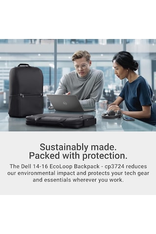Dell 14-16 Ecoloop Essential Sırt Çantası 14-16 - Cp3724 - Hafif, Diğer