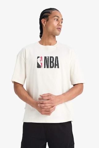 DeFactoFit NBA Wordmark Oversize Geniş Kalıp Bisiklet Yaka Kısa Kollu Tişört W6365AZ25SMER105