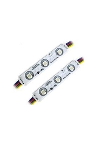 12 Volt 0.72 Watt 3'Lü Samsung RGB Mercekli Modül Led (10 Adet)