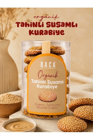 Organik Tahinli Susamlı Kurabiye 100g