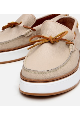 Hotiç Erkek Deri Bej Bağcık Detaylı Loafer 02ayh303050a310 Bej
