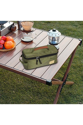 Suntek Örgü Cep Kamp Tencere Saklama Çantası Yeşil Ile Yeşil