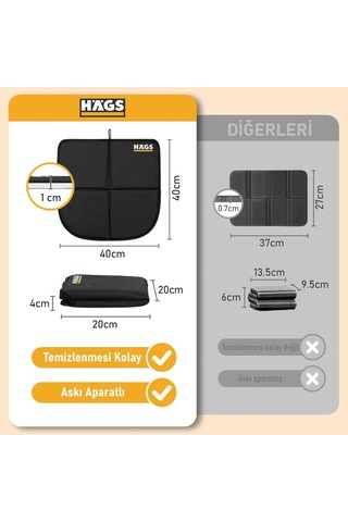 Haegs Outdoor Oturma Minderi, Kamp Matı, Yürüyüş, Stadyum Ve Seyahat İçin Katlanabilir Su Geçirmez Oxford Kumaş Çok Renkli