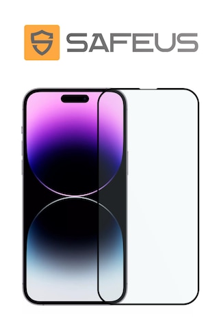 Safeus Tam Kaplayan Parmak İzi Bırakmayan Safir Ekran Koruyucu Cam , Apple Uyumlu iPhone 14 Pro Max İle