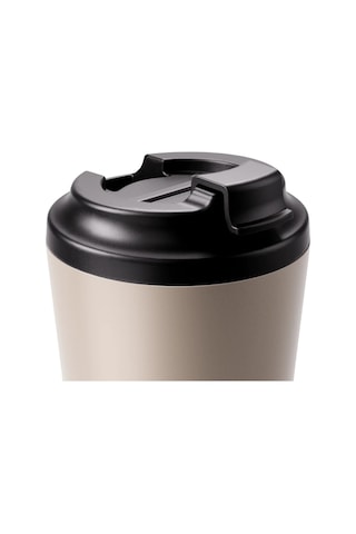 Made By Fressko Camino Yeniden Kullanılabilir Kahve Bardağı, Yalıtımlı Termal Kupa, 340 Ml, Krem