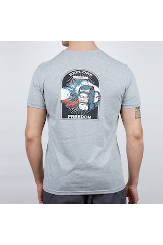 Alpinist Nordic Erkek T-Shirt Gri Melanj L (600609)