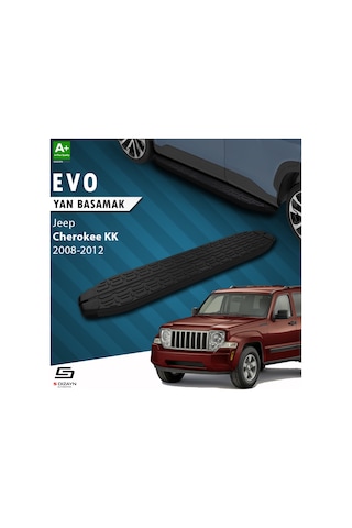 S-dizayn Jeep Cherokee Kk Evo Siyah Yan Basamak 153 Cm 2008-2012