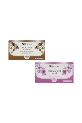 Fitomer Günlük 2'li Çay Seti Form Ve Tarçınlı 20 Li Paket