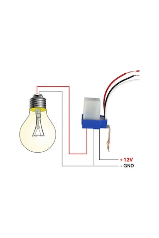 Aso-as-10 Fotosel Modül Dc 12v Sokak Bahçe Park Lambası Aydınlatma Işık Kontollü Röle Otomatik