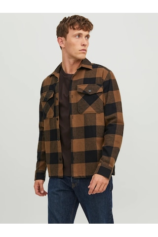 Jack & Jones Jack&jones Rahat Kesim Kahverengi Erkek Gömlek 12241533 001
