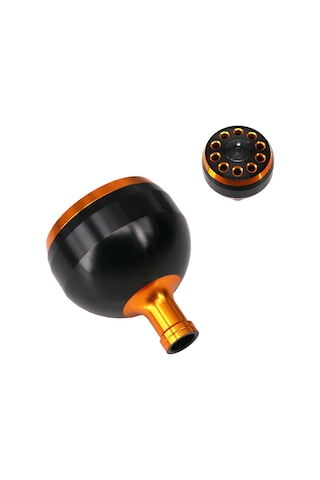 Kosona 38mm Cnc Tam Metal Oluklu Olta Makinesi Kolu Topu - Siyah Altın, Dayanıklı Ve Hafif, Baitcasting Makineleri İçin Yer Değiştirme Parçası