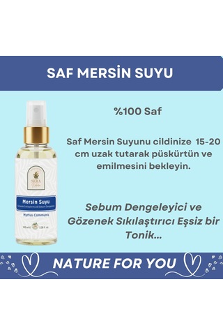 Sera Natura Saf Mersin Suyu Gözenek Sıkılaştırıcı ve Sebum Dengeleyici Tonik 100 ML