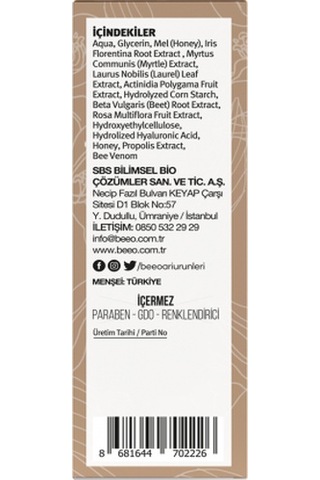 Beeo Apibeauty Arı Zehirli Propolisli Anti-Aging Yüz Bakım Serumu 30 ML