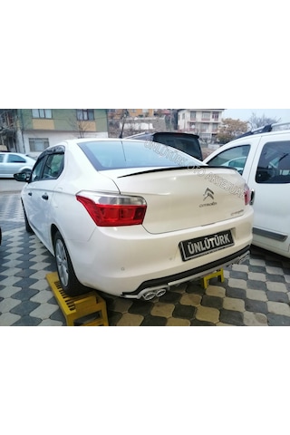 OtoÇizgi Citroen C-Elysee Bagaj Üstü Spoiler Piano Black-Parlak Beyaz OtoÇizgi