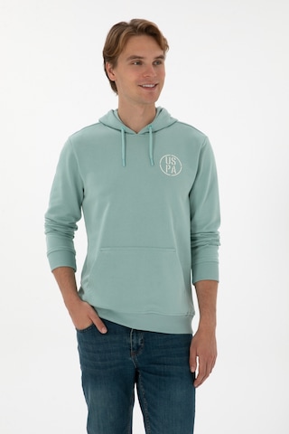 U.S. Polo Assn. Erkek Regular Fit Kapüşonlu Mint Sweatshirt 50313718-VR090