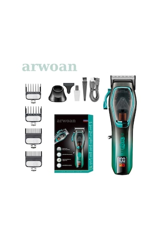 Arwoan Profesyonel Saç Sakal Kesme Makinesi Berber Kuaförler İçin