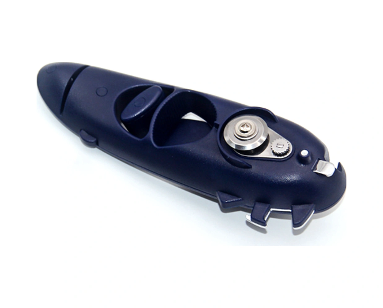 Youmex 8-in-1 Çok Fonksiyonlu Mutfak Aleti: Paslanmaz Çelik Konserve Açıcı, Şişe Açıcı, Kamp Ve Seyahat İçin Mavi Poşetli Koyu Mavi