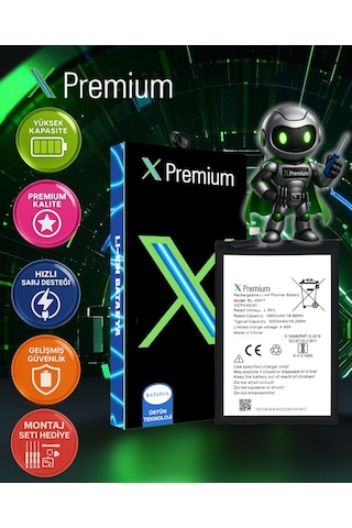 Xpremium Tecno Camon 15 Uyumlu Batarya Pil Süper Yüksek Kalite 5000 Mah Bl-49ft