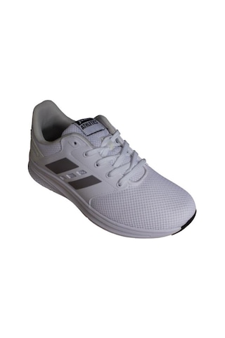 Jump Kadın Beyaz Gri Siyah Fileli Memory Konfor Taban Sneaker Spor Ayakkabı Beyaz