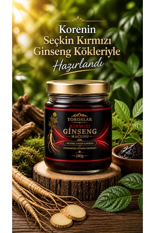 Kırmızı Kore Ginseng Bitkisel Destek Macunu 240gr