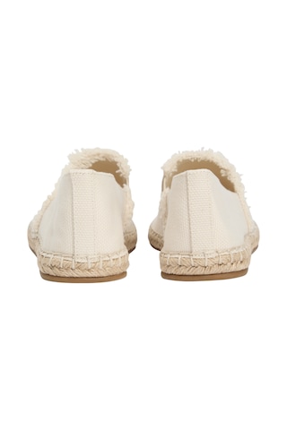 Tommy Hilfiger Frınge Canvas Closed Espadrılle Kadın Bej Günlük Ayakkabı - Fw0fw08881