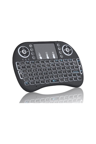 Işıklı Mini Klavye Mouse Smart Tv Box Pc Şarjlı Pg-8035